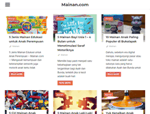 Tablet Screenshot of mainan.com